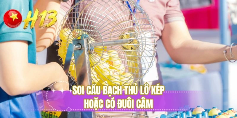 Soi cầu bạch thủ lô kép hoặc có đuôi câm